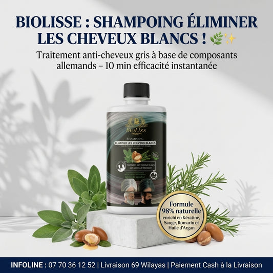 Le Shampoing Bioliss Anti Cheveux Blancs - Avec Une Efficacité Dès Les Premières Utilisations